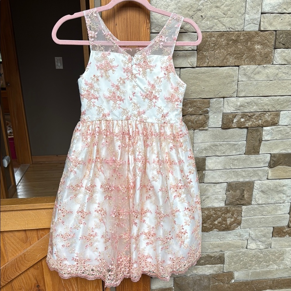 American Princess Dress Elegant Floral Kids Dress Size 10 - Picture 3 of 11